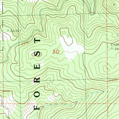 United States Geological Survey Lewis Creek, OR (1990, 24000-Scale) digital map