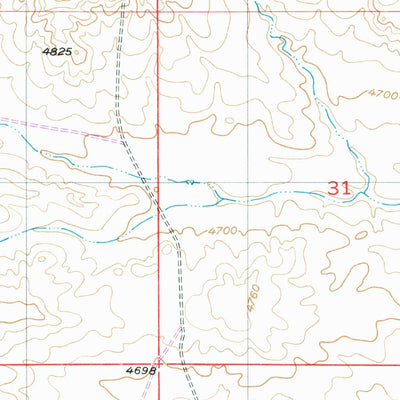 United States Geological Survey Lewis Flat, WY (1953, 24000-Scale) digital map