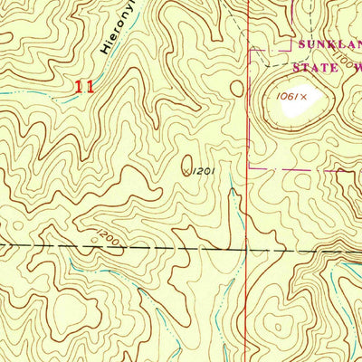 United States Geological Survey Lewis Hollow, MO (1951, 24000-Scale) digital map