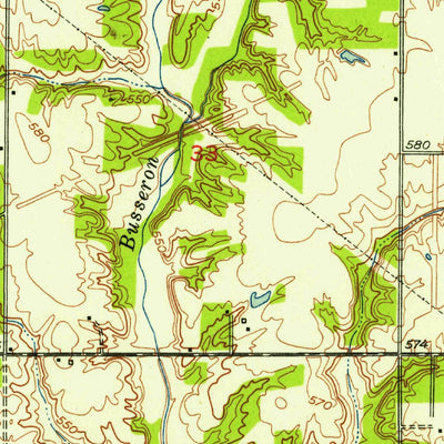 United States Geological Survey Lewis, IN (1952, 24000-Scale) digital map