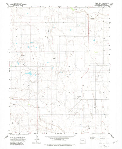 United States Geological Survey Lewis Lake, CO (1982, 24000-Scale) digital map