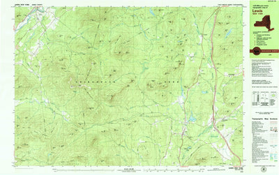 United States Geological Survey Lewis, NY (1978, 25000-Scale) digital map