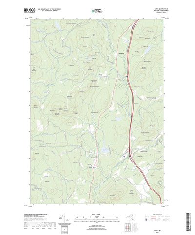 United States Geological Survey Lewis, NY (2023, 24000-Scale) digital map