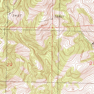 United States Geological Survey Lewis Peak, MT (1985, 24000-Scale) digital map