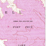 United States Geological Survey Lewis Reservoir, MT (1958, 24000-Scale) digital map