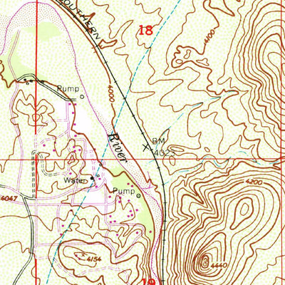 United States Geological Survey Lewis Springs, AZ (1952, 24000-Scale) digital map