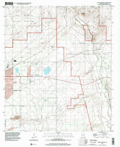 United States Geological Survey Lewis Springs, AZ (1996, 24000-Scale) digital map