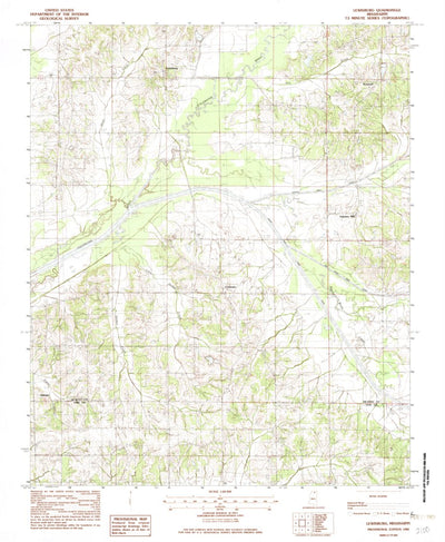 United States Geological Survey Lewisburg, MS (1982, 24000-Scale) digital map