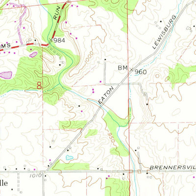 United States Geological Survey Lewisburg, OH (1961, 24000-Scale) digital map