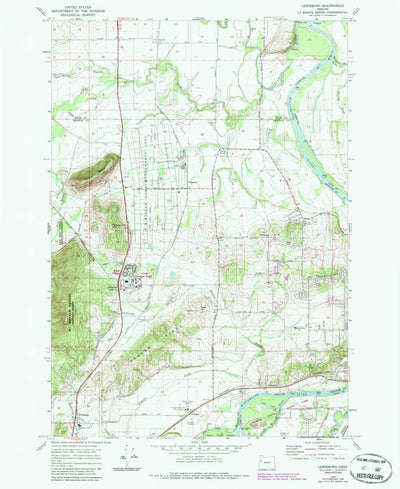United States Geological Survey Lewisburg, OR (1970, 24000-Scale) digital map
