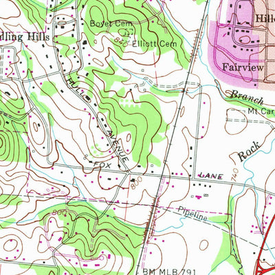 United States Geological Survey Lewisburg, TN (1966, 24000-Scale) digital map