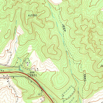 United States Geological Survey Lewisburg, WV (1972, 24000-Scale) digital map