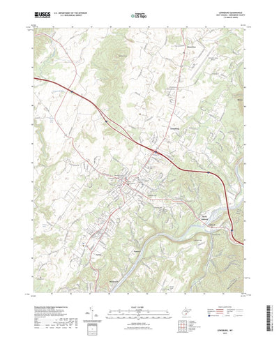United States Geological Survey Lewisburg, WV (2023, 24000-Scale) digital map