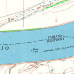 United States Geological Survey Lewisport, KY-IN (1967, 24000-Scale) digital map