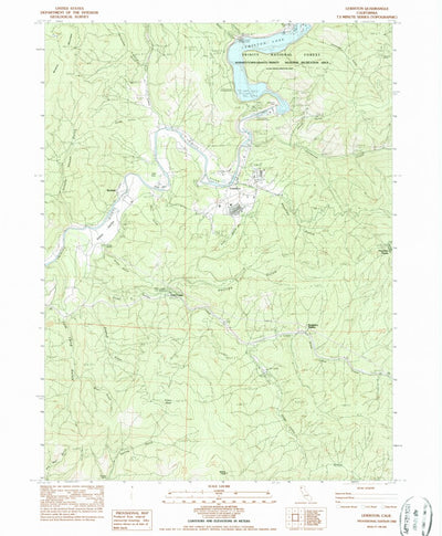 United States Geological Survey Lewiston, CA (1982, 24000-Scale) digital map