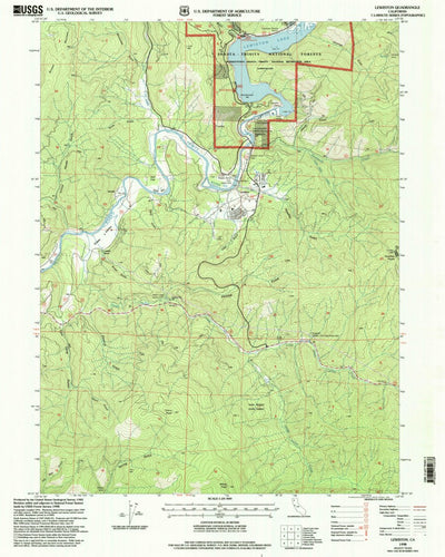 United States Geological Survey Lewiston, CA (1998, 24000-Scale) digital map