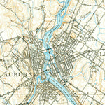 United States Geological Survey Lewiston, ME (1908, 62500-Scale) digital map