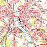 United States Geological Survey Lewiston, ME (1956, 62500-Scale) digital map