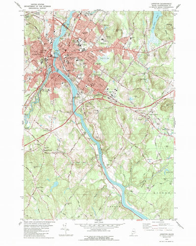 United States Geological Survey Lewiston, ME (1979, 24000-Scale) digital map