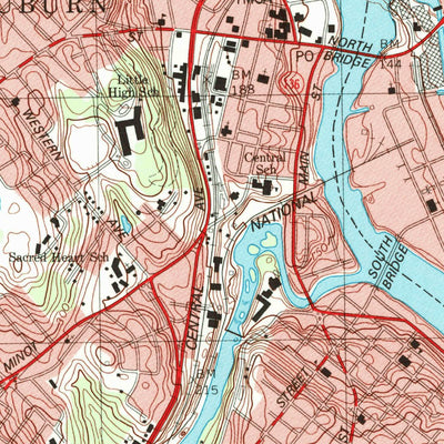 United States Geological Survey Lewiston, ME (1979, 24000-Scale) digital map