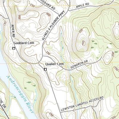 United States Geological Survey Lewiston, ME (2021, 24000-Scale) digital map