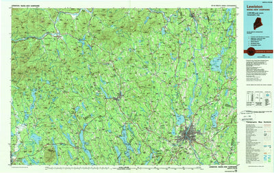 United States Geological Survey Lewiston, ME-NH (1986, 100000-Scale) digital map