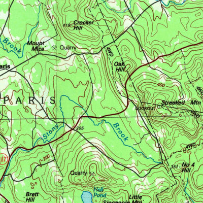 United States Geological Survey Lewiston, ME-NH (1986, 100000-Scale) digital map