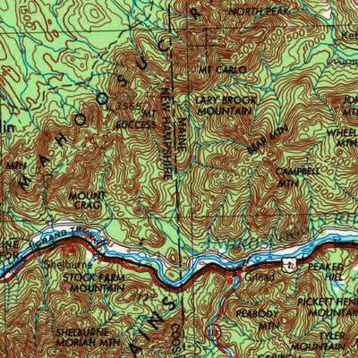 United States Geological Survey Lewiston, ME-NH-VT (1956, 250000-Scale) digital map