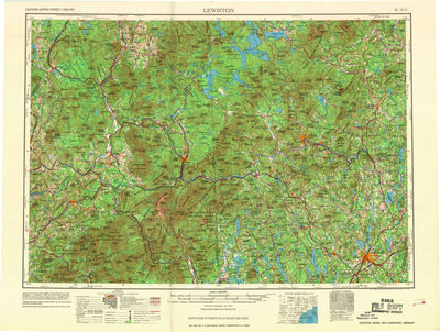 United States Geological Survey Lewiston, ME-NH-VT (1969, 250000-Scale) digital map