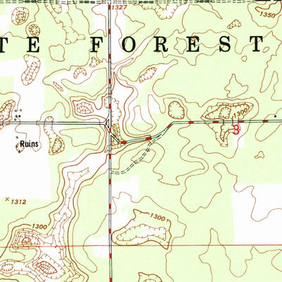 United States Geological Survey Lewiston, MI (1950, 24000-Scale) digital map