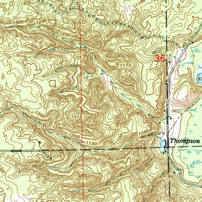 United States Geological Survey Lewiston, MI (1950, 24000-Scale) digital map