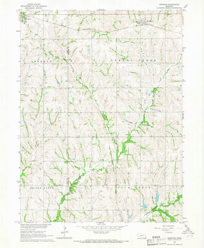 United States Geological Survey Lewiston, NE (1965, 24000-Scale) digital map