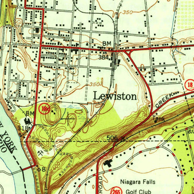 United States Geological Survey Lewiston, NY (1950, 24000-Scale) digital map