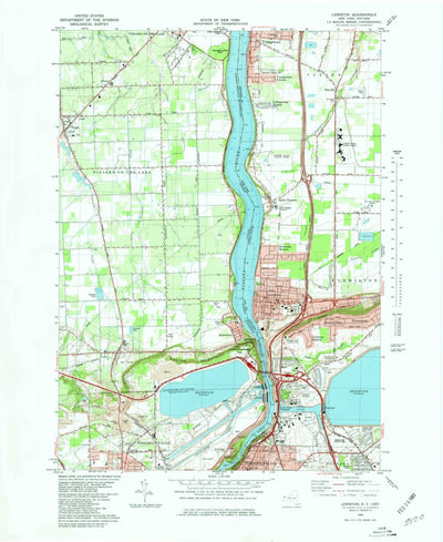 United States Geological Survey Lewiston, NY (1980, 25000-Scale) digital map