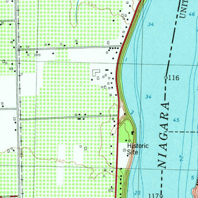 United States Geological Survey Lewiston, NY (1980, 25000-Scale) digital map