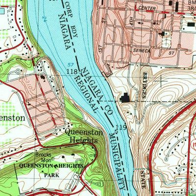 United States Geological Survey Lewiston, NY (1980, 25000-Scale) digital map