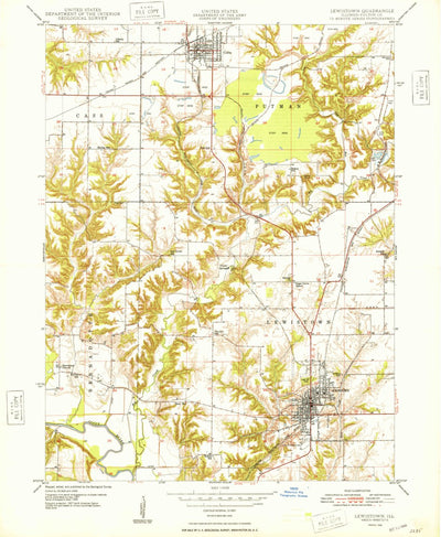 United States Geological Survey Lewistown, IL (1948, 24000-Scale) digital map
