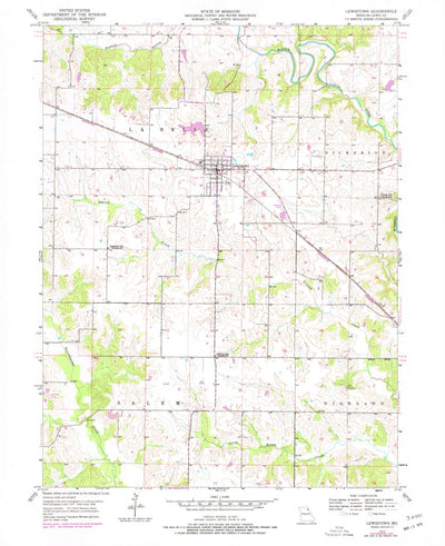 United States Geological Survey Lewistown, MO (1950, 24000-Scale) digital map