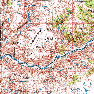 United States Geological Survey Lewistown, MT (1954, 250000-Scale) digital map