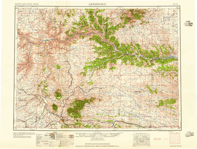 United States Geological Survey Lewistown, MT (1959, 250000-Scale) digital map