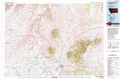 United States Geological Survey Lewistown, MT (1978, 100000-Scale) digital map