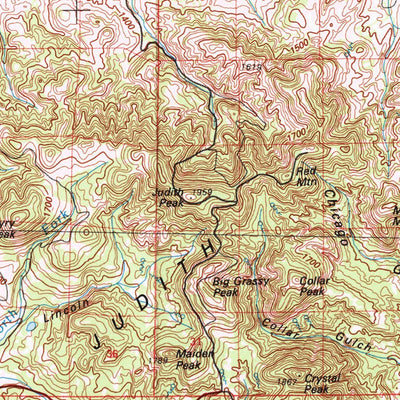 United States Geological Survey Lewistown, MT (1978, 100000-Scale) digital map