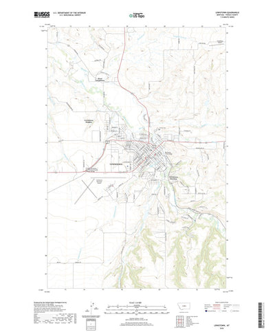United States Geological Survey Lewistown, MT (2020, 24000-Scale) digital map