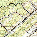 United States Geological Survey Lewistown, PA (1943, 125000-Scale) digital map