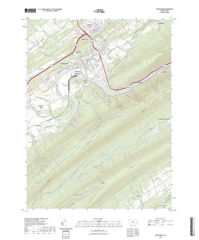 United States Geological Survey Lewistown, PA (2023, 24000-Scale) digital map