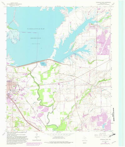 United States Geological Survey Lewisville East, TX (1960, 24000-Scale) digital map