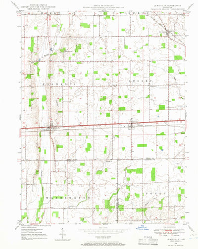 United States Geological Survey Lewisville, IN (1948, 24000-Scale) digital map
