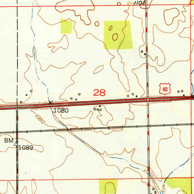 United States Geological Survey Lewisville, IN (1950, 24000-Scale) digital map