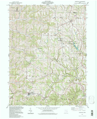 United States Geological Survey Lewisville, OH (1994, 24000-Scale) digital map