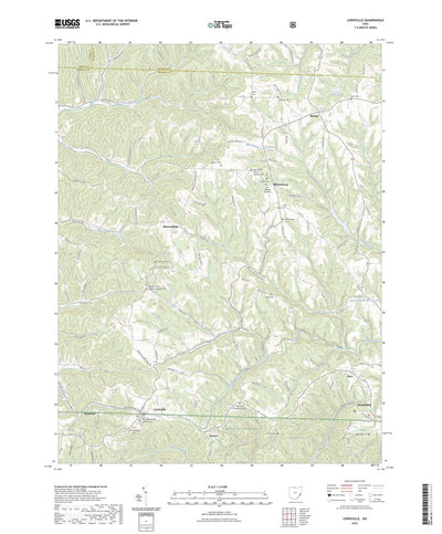 United States Geological Survey Lewisville, OH (2023, 24000-Scale) digital map